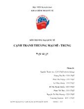 Cạnh tranh thương mại Mĩ - Trung