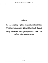 Đề bài Kế toán nghiệp vụ liên doanh dưới hình thức tài sản đồng kiểm soát và hoạt động kinh doanh đồng kiểm soát theo quy định của chuyên môn kỹ thuật và chế độ kế toán hiện hành
