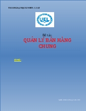 Đề tài Quản lý bán hàng chung