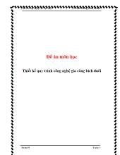 Đồ án Thiết kế quy trình công nghệ gia công bích đuôi
