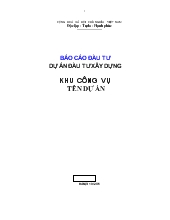 Dự án đầu tư xây dựng khu công vụ - Tên dự án