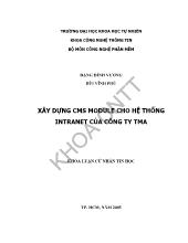 Khóa luận Xây dựng CMS module cho hệ thống Intranet của công ty TMA