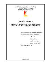 Quản lý chuỗi cung cấp