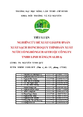 Tiểu luận Nghiên cứu đề xuất giải pháp sản xuất sạch hơn cho quy trình sản xuất nước uống đóng chai thuộc công ty TNHH Linh Hằng
