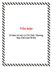 Tiểu luận Sở hữa trí tuệ và tổ chức thương mại thế giới WTO