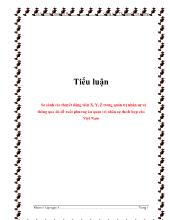 Tiểu luận So sánh các thuyết động viên X, Y, Z trong quản trị nhân sự và thông qua đó đề xuất phương án quản trị nhân sự thích hợp cho Việt Nam