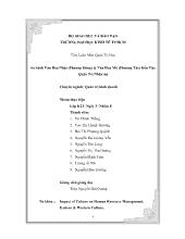 Tiểu luận So sánh văn hoá nhật (phương đông) và văn hoá mỹ (phương tây) đến việc quản trị nhân sự