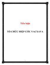 Tiểu luận Tổ chức hiệp ước Vacxava