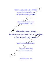 Tìm hiểu công nghệ desgign by contract và xây dựng công cụ hỗ trợ cho C#