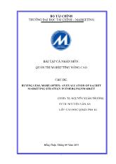 Đề tài Buying less, more often: an evaluation of sachet marketing strategy in emergingnmarket