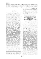 Nghiên cứu chẩn đoán và kết quả phẫu thuật thoát vị đĩa đệm cột sống cổ tại bệnh viện Việt Đức (8/2004 - 6/2005)