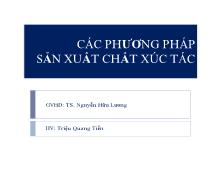 Các phương pháp sản xuất chất xúc tác