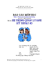 Đề tài Hệ thống quản lý ảnh kỹ thuật số