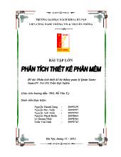 Đề tài Phân tích thiết kế hệ thống quản lý Quán Game GameTV Net 192 Trần Đại Nghĩa