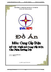 Đề tài Thiết kế cung cấp điện cho phân xưởng dệt