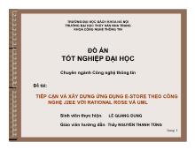 Đề tài Tiếp cận và xây dựng ứng dụng e-Store theo công nghệ j2ee với rational rose và uml