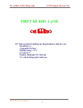 Đề tài Tính toán thiết kế hệ thống trữ đôngcho nhà máy thủy hải sản