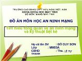 Đồ án Tìm hiểu tổng quan về an ninh mạng và kỹ thuật liệt kê