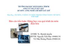 Động học của quá trình ăn mòn điện hóa