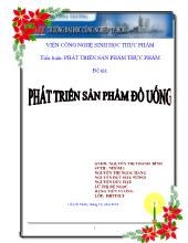 Phát triển sản phẩm đồ uống