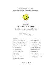 Seminar tư tưởng Hồ Chí Minh về đại đoàn kết toàn dân tộc