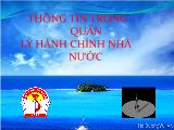 Thông tin trong quản lý hành chính nhà nước