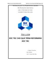 Tiểu luận Xúc tác cho quá trình reforming xúc tác