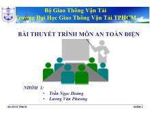 Bài thuyết trình môn an toàn điện