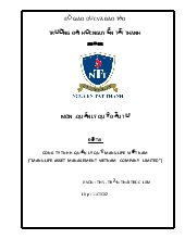 Đề tài Công ty TNHH quản lý quỹ manulife Việt Nam (