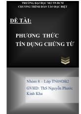 Đề tài Phương thức tín dụng chứng từ