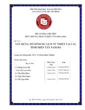 Đề tài Xây dựng mô hình du lịch từ thiện tại các tỉnh miền Tây Nam Bộ