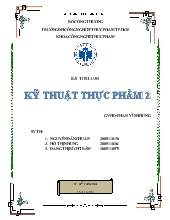 Kỹ thuật thực phẩm 2