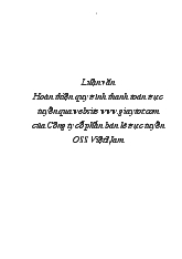 Luận văn Hoàn thiện quy trình thanh toán trực tuyến qua website www.giaytot.com của Công ty cổ phần bán lẻ trực tuyến OSS Việt Nam