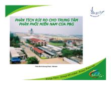 Phân tích rủi ro cho trung tâm phân phối miền nam của P&G phân tích rủi ro cho trung tâm