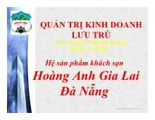 Quản trị kinh doanh lưu trú