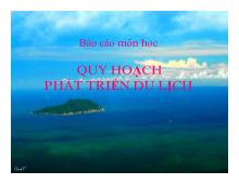 Quy hoạch phát triển du lịch