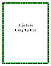 Tiểu luận Lăng Tự Đức