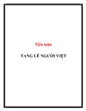 Tiểu luận Tang lễ Người Việt