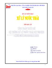 Tính toán thiết kế hệ thống xử lý nước thải dệt nhuộm công suất 500M3/ngày đêm