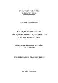 Ứng dụng web ngữ nghĩa xây dựng hệ thống trợ giúp học tập cho học sinh bậc THPT