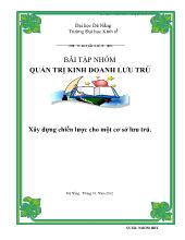 Xây dựng chiến lược cho một cơ sở lưu trú