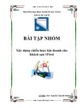 Xây dựng chiến lược kin doanh cho khách sạn 1 First