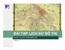 Bài tập lịch sử đô thị - Thành phố chuỗi của Soria Y Mata