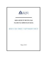 Báo cáo Thực tập nhận thức tại công ty cổ phần khoáng sản và xây dựng Bình Dương
