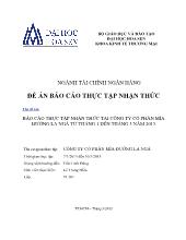 Báo cáo Thực tập nhận thức tại công ty cổ phần mía đường la ngà từ tháng 1 đến tháng 3 năm 2013