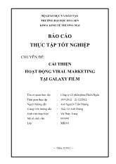 Chuyên đề Cải thiện hoạt động viral marketing tại galaxy film