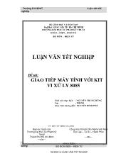 Đề tài Giao tiếp máy tính với kit vi xử ly 8085