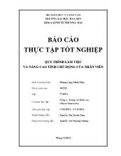 Đề tài Quy trình làm việc và nâng cao tính chủ động của nhân viên