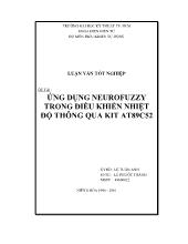 Đề tài Ứng dụng neurofuzzy trong điều khiển nhiệt độ thông qua kit AT89C52