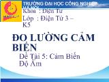 Đo lường cảm biến - Cảm biến độ ẩm